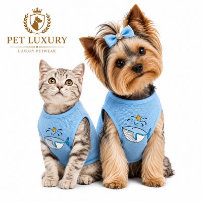 My Lil Whale Pet Luxury Vest - Dog And Cat Clothing My Lil Whale Pet Luxury Vest - Dog And Cat Clothing