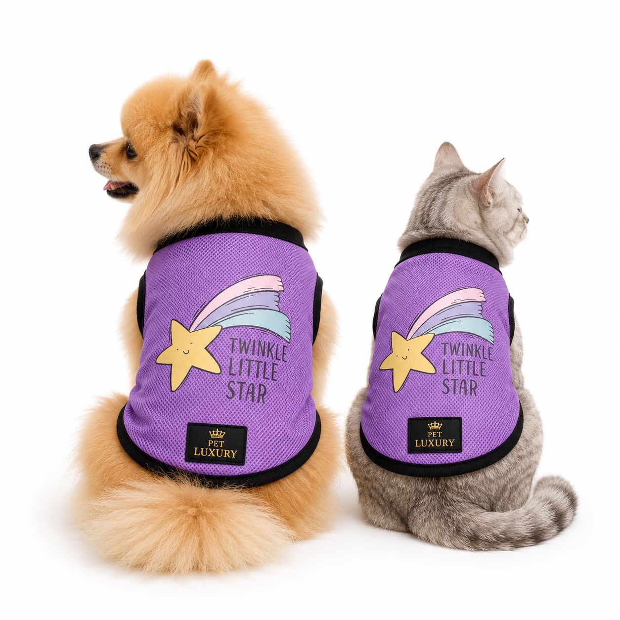 Rainbow Pet Luxury Dog And Cat Clothing- Daily Wear Vest Rainbow Pet Luxury Dog And Cat Clothing- Daily Wear Vest