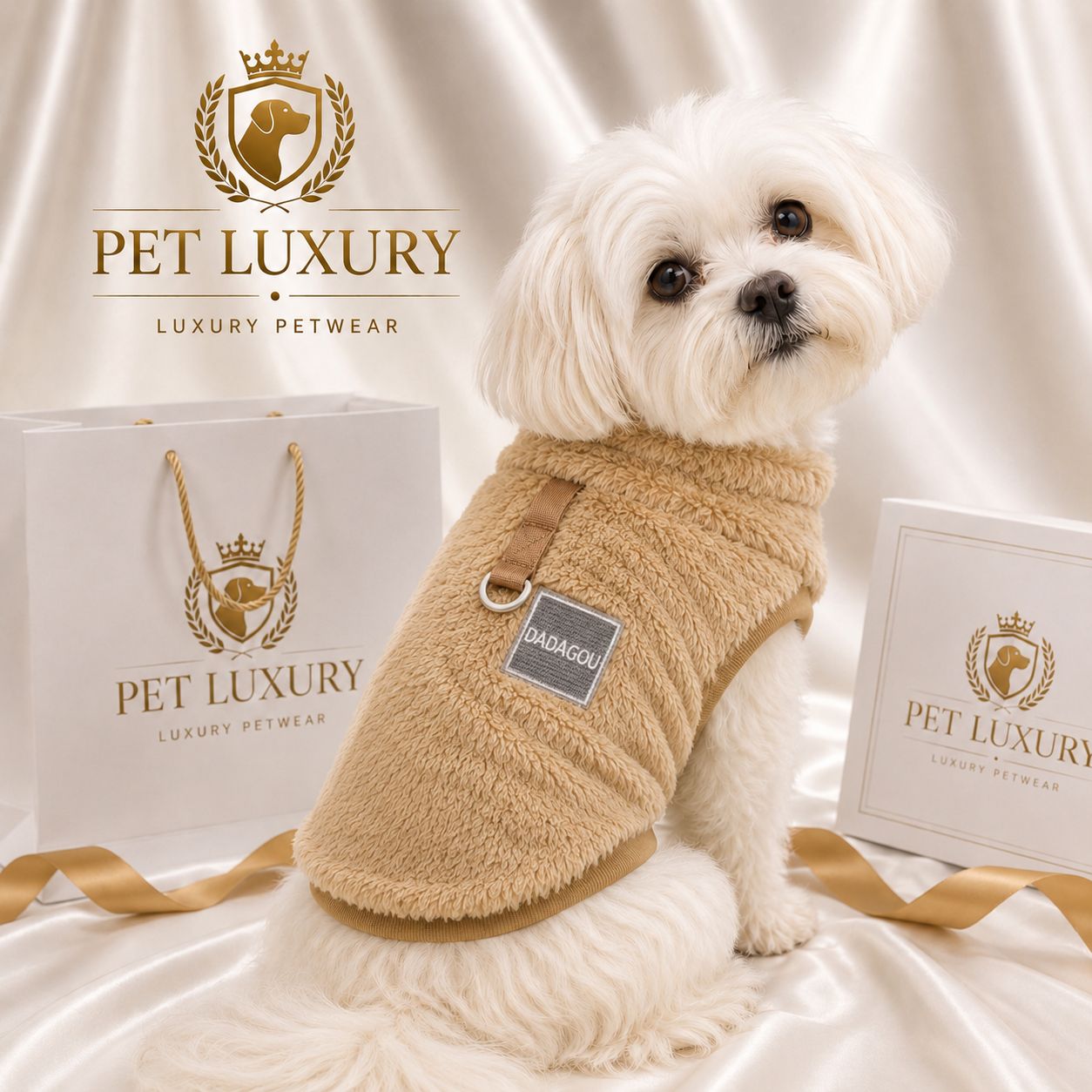 Wowzy Pet Jerseys With Harness Clip - Brown