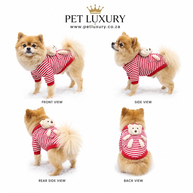 Pet Luxury Teddy GM Collection Dog Jersey - Red