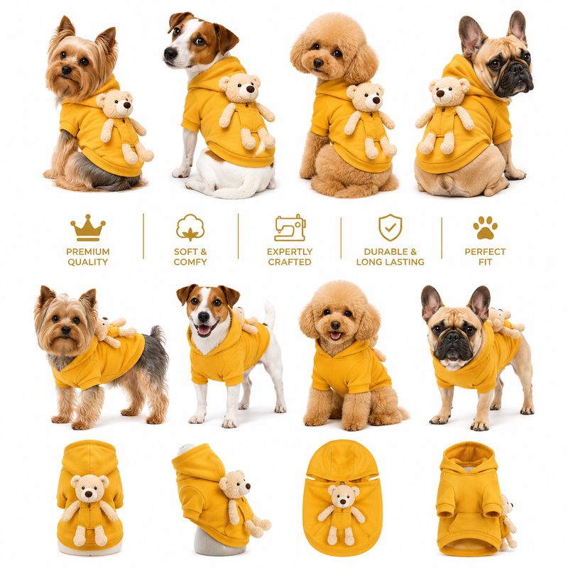 Teddy GM Collection Dog Jersey - Yellow