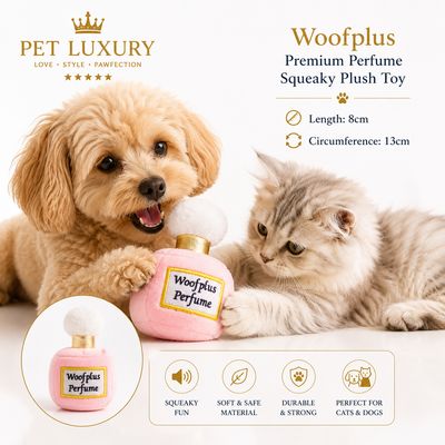 Pet Luxury Perfume Plush Squeaky Toy - Original Collectors Item Pet Luxury Perfume Plush Squeaky Toy - Original Collectors Item