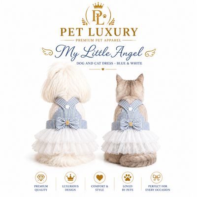 Pet Luxury My Little Angel™ – Blue & White Tutu Dog & Cat Dress | 3,300 Stores SA Pet Luxury My Little Angel™ – Blue & White Tutu Dog & Cat Dress | 3,300 Stores SA