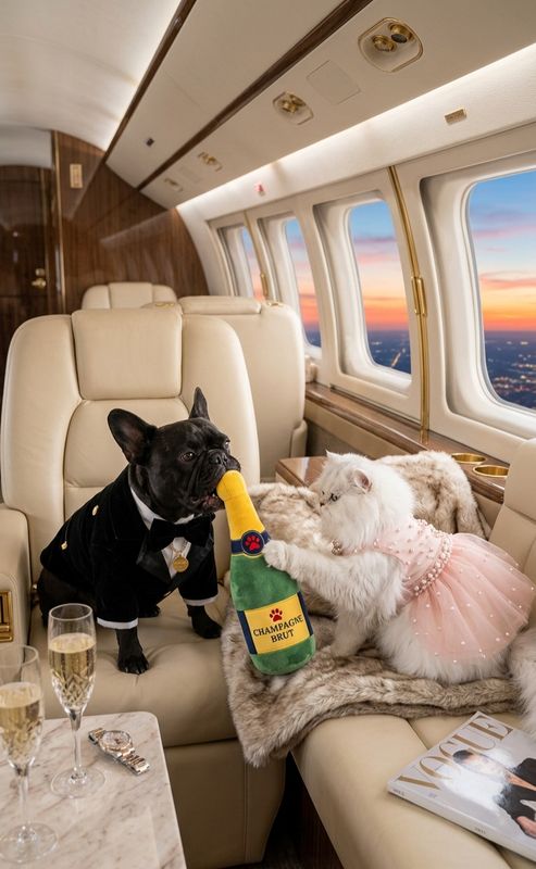 Pet Luxury Bubbles Brut Plush Squeaky Dog & Cat Toy