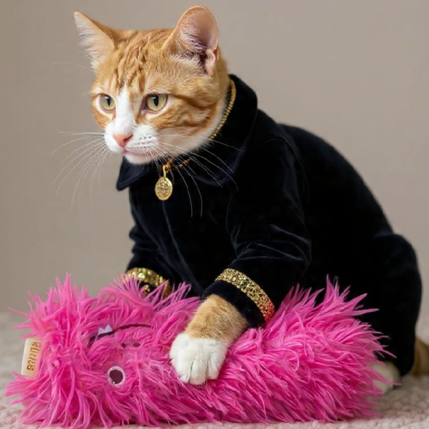 Cat Nip Fluffy Toy - Pink Cat Nip Fluffy Toy - Pink