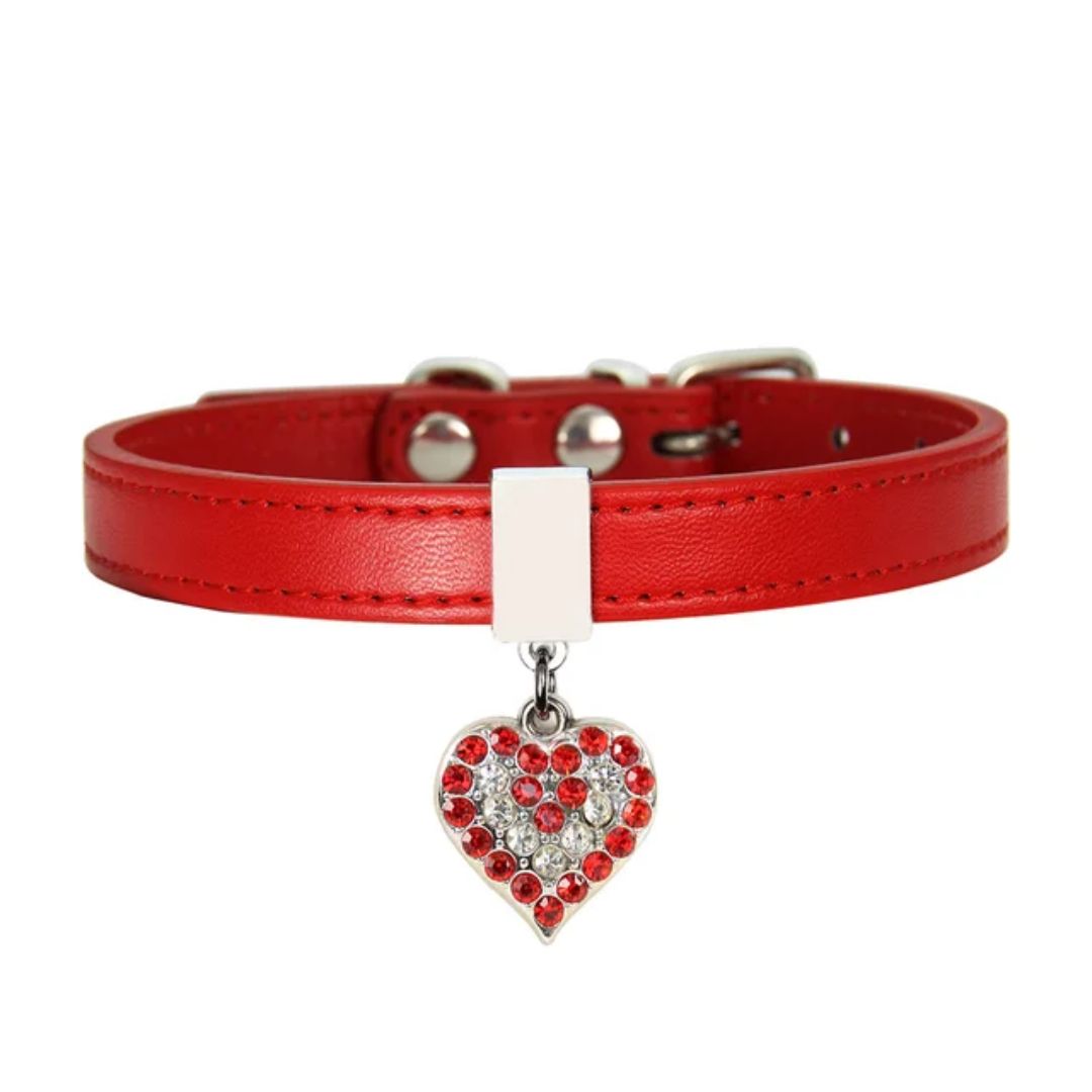 Pet Luxury Blush Red Bling Pet Collar