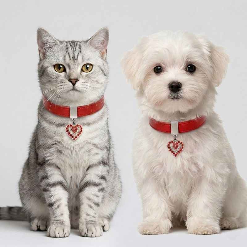 Pet Luxury Blush Red Bling Pet Collar