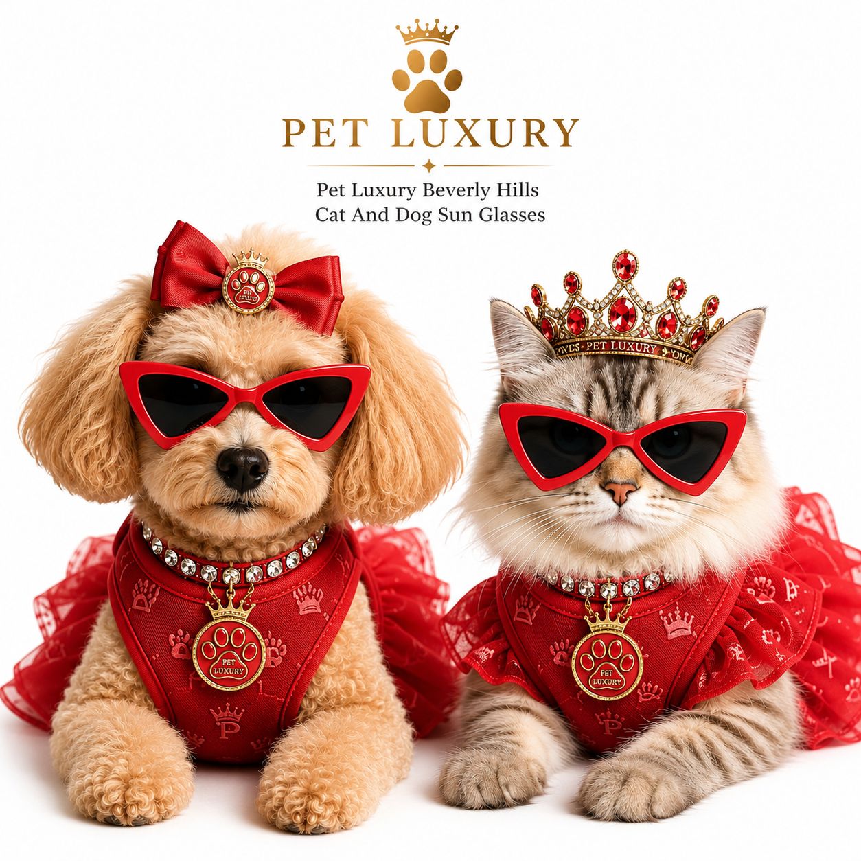 Pet Luxury Beverly Hills Cat And Dog Sun Glasses