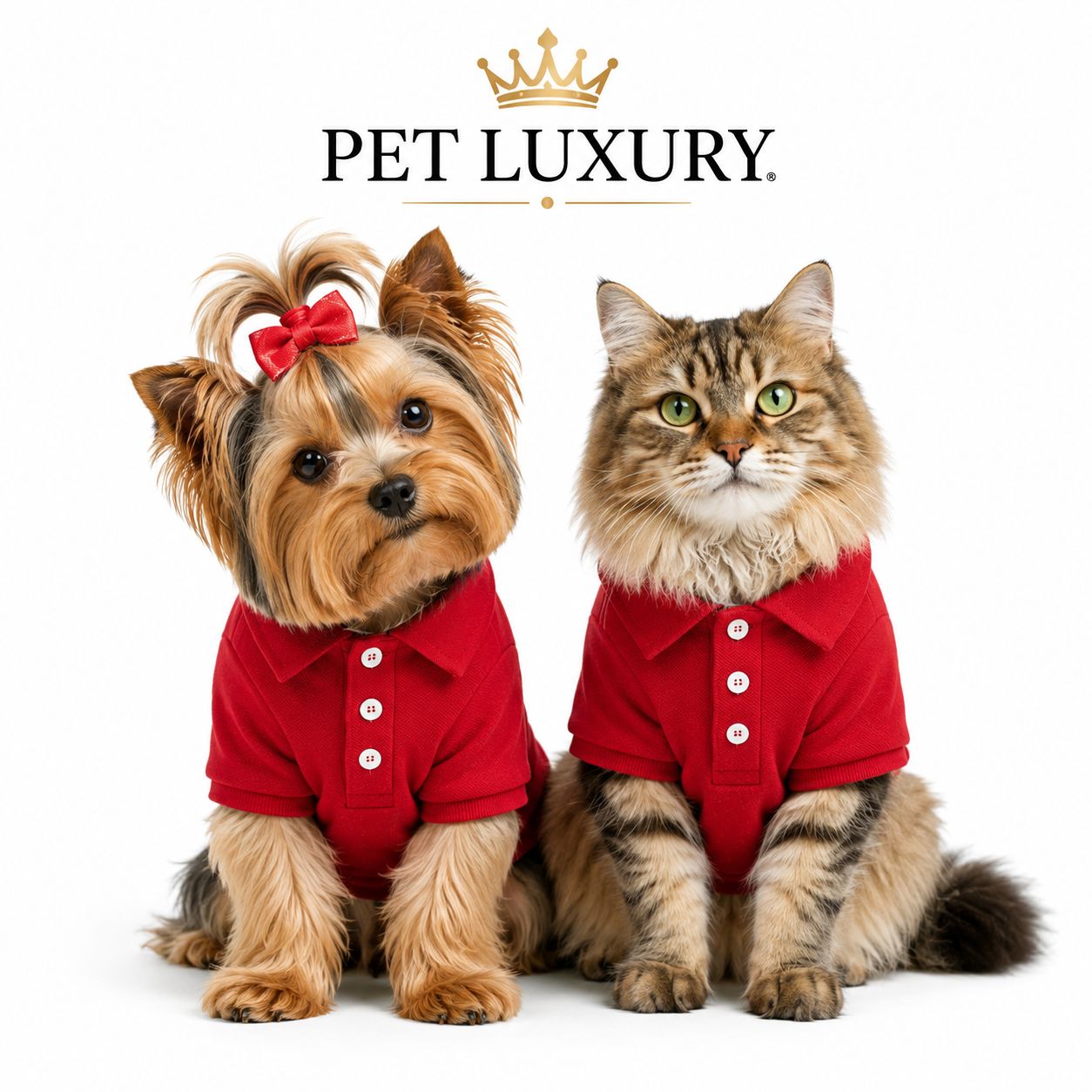 Casual-Chic Golf Styling Pet Dog Or Cat Shirt - Red Casual-Chic Golf Styling Pet Dog Or Cat Shirt - Red