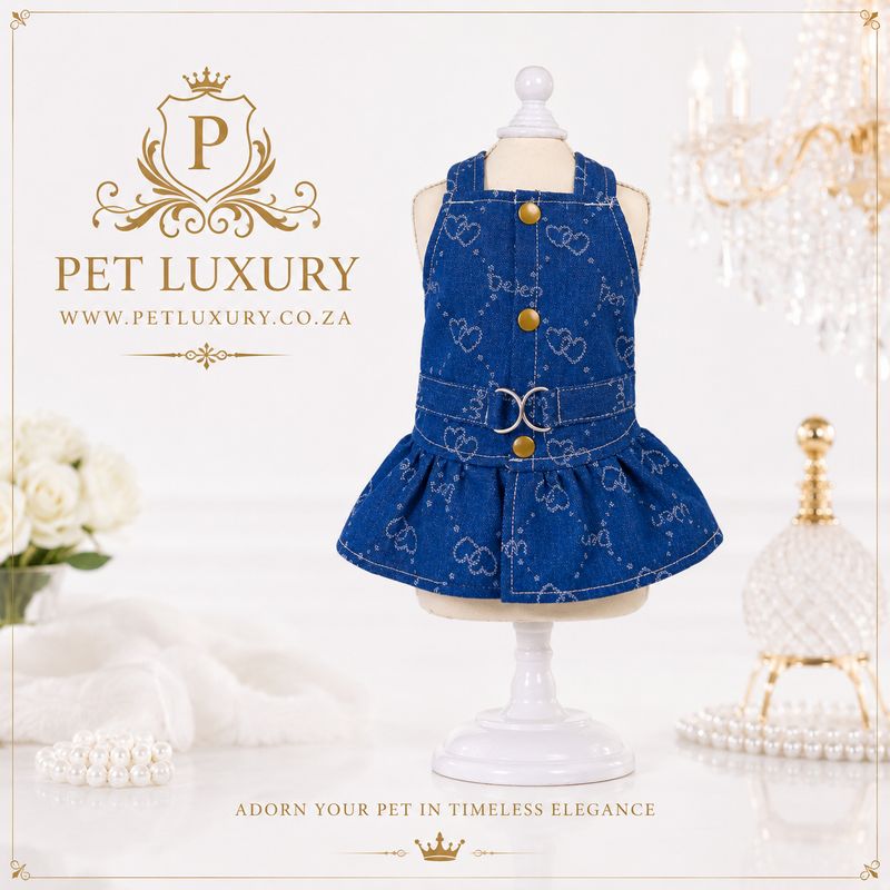 Denim A-List Pet Luxury Dog and Cat Stylish Dress