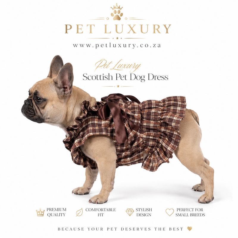 Pet Luxury Scottish Pet Dog Dress Pet Luxury Scottish Pet Dog Dress