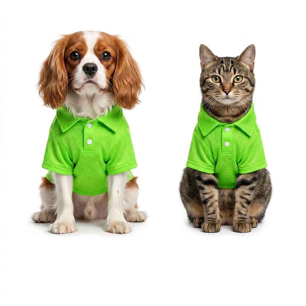 Casual-Chic Golf Styling Pet Shirt-Green