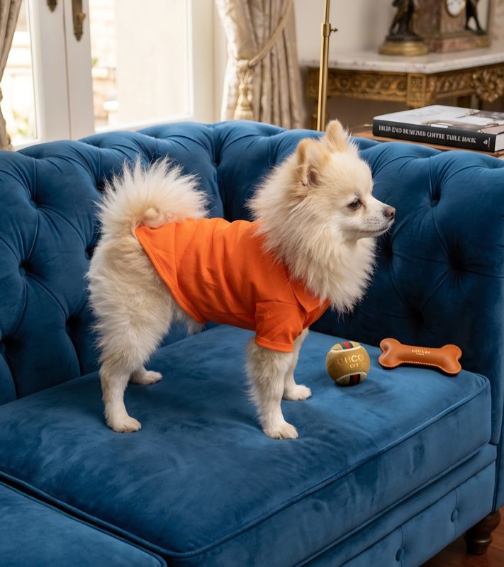 Casual-Chic Golf Styling Pet Shirt - Orange Casual-Chic Golf Styling Pet Shirt - Orange