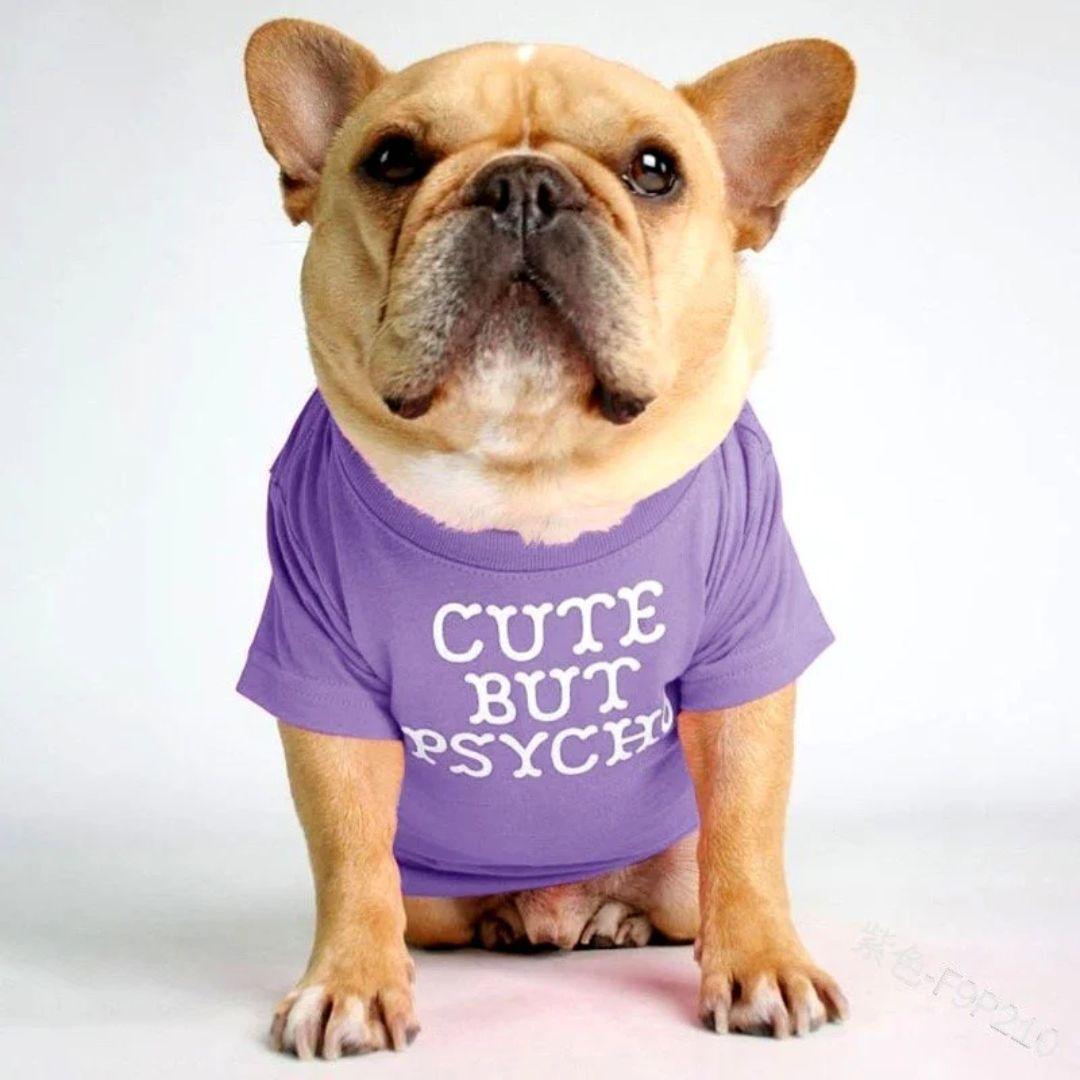 Cuteness Dog Shirt - Purple