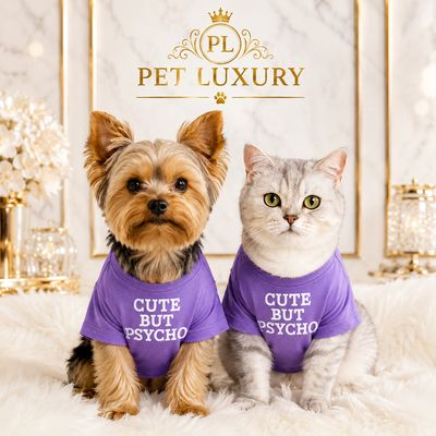 Cuteness Dog Shirt - Purple