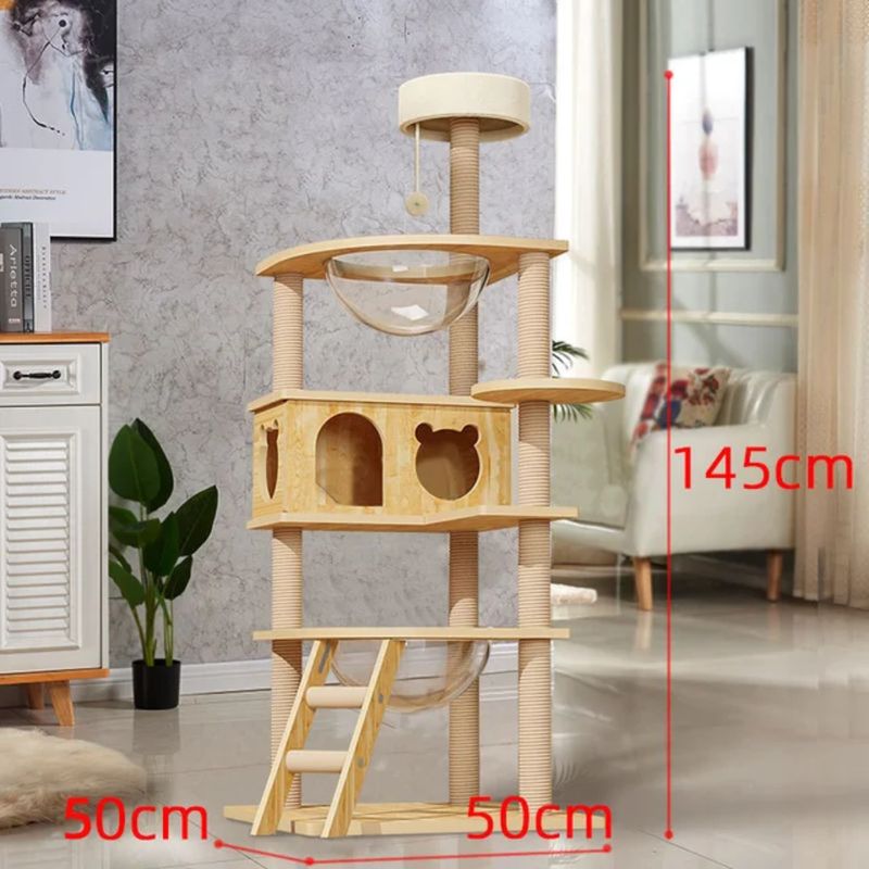 Multi-Level Cat Playground with Platforms & Scratching Posts