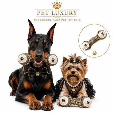 Pet Luxury Pawz VIP Pet Dog Rope Toy Ball Pet Luxury Pawz VIP Pet Dog Rope Toy Ball