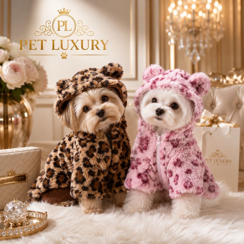 Furry Companion Coat - Brown