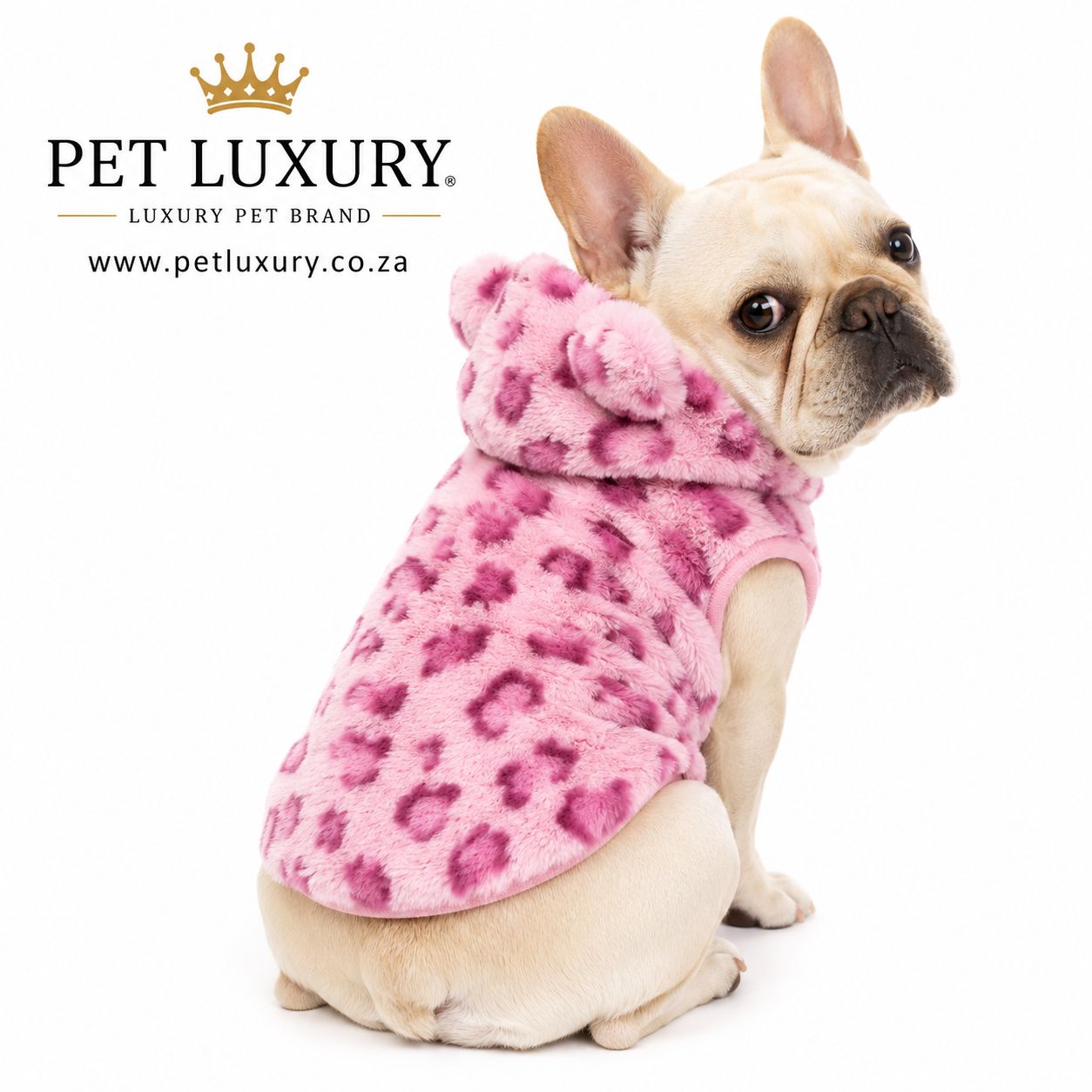 Bear A - List Range Pet Luxury Jacket Jersey Hoodie - Pink Bear A - List Range Pet Luxury Jacket Jersey Hoodie - Pink