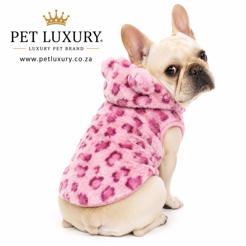 Bear A - List Range Pet Luxury Jacket Jersey Hoodie - Pink Bear A - List Range Pet Luxury Jacket Jersey Hoodie - Pink
