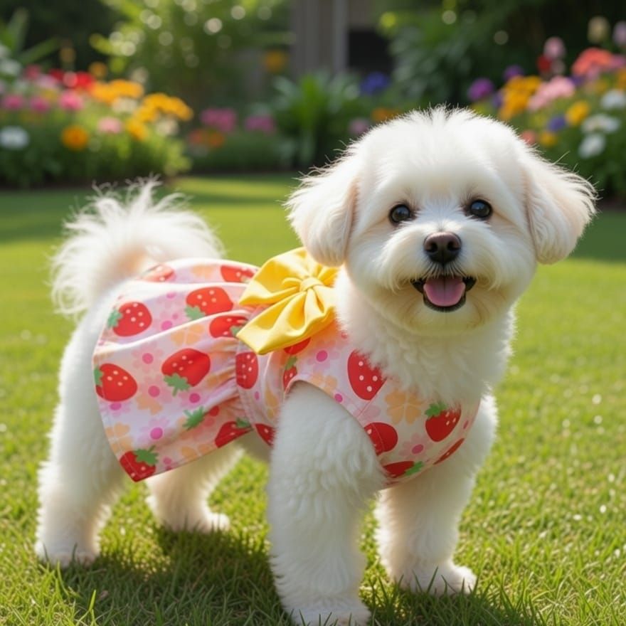 Strawberry FURRY PAWS Pet Dress