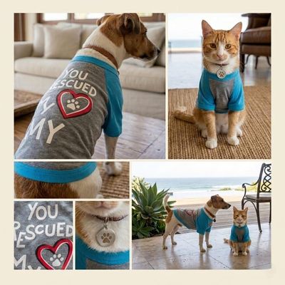 My Heart Pet Shirt - Blue My Heart Pet Shirt - Blue