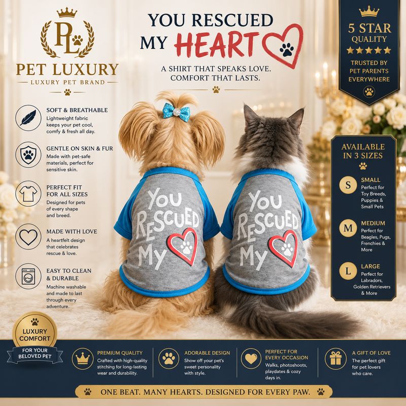 My Heart Pet Shirt - Blue