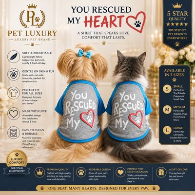 My Heart Pet Shirt - Blue