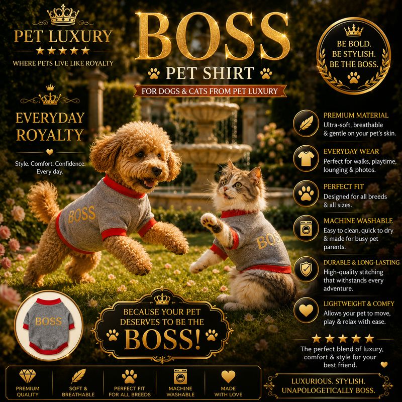 Boss Pet Dog Or Cat Shirt
