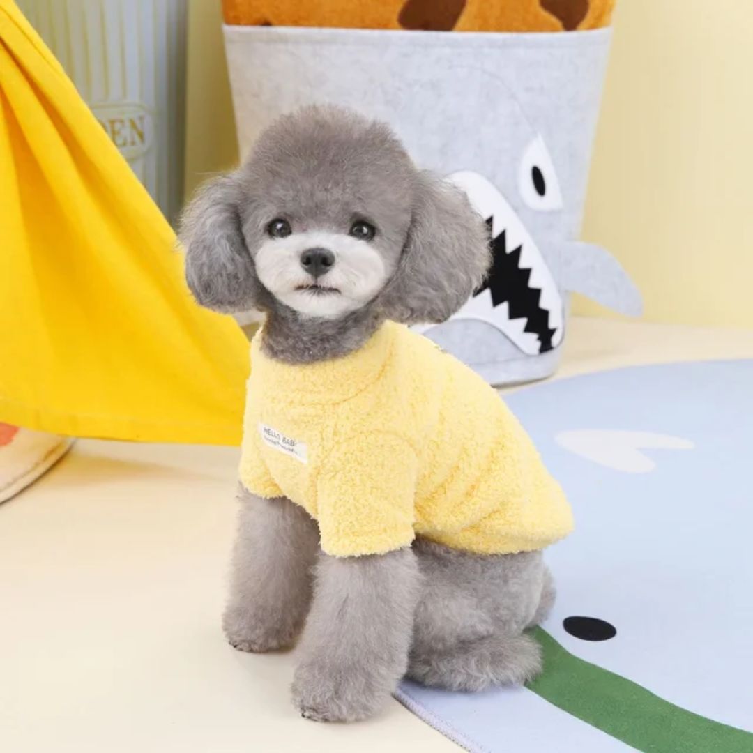 Fluffy Pet Shirt - Yellow