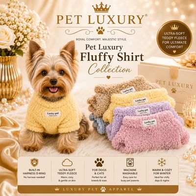 Pet Luxury Fluffy Shirt Jersey – Baby Yellow