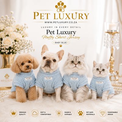 Pet Luxury Fluffy Shirt Jersey – Baby Blue