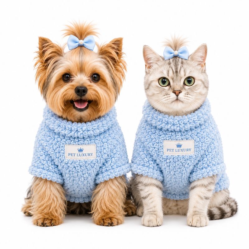 Pet Luxury Fluffy Shirt Jersey – Baby Blue Pet Luxury Fluffy Shirt Jersey – Baby Blue
