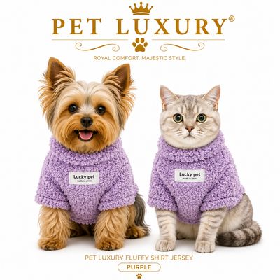 Pet Luxury Fluffy Shirt Jersey – Purple Pet Luxury Fluffy Shirt Jersey – Purple