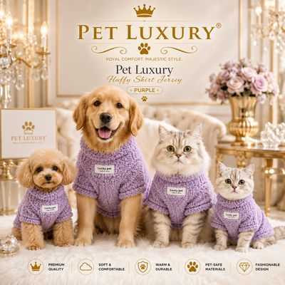 Pet Luxury Fluffy Shirt Jersey – Purple