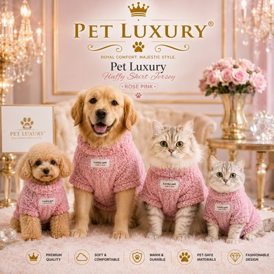 Pet Luxury Fluffy Shirt Jersey – Baby Pink Rosé