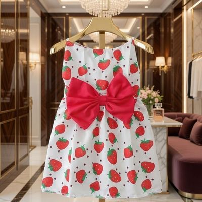 Berry Summer Pet - Dog Or Cat Dress Berry Summer Pet - Dog Or Cat Dress