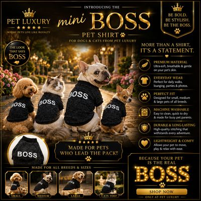 Boss Black Pet Dog Or Cat Shirt