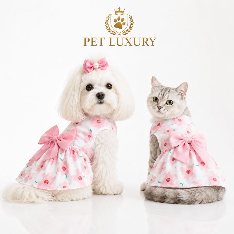 Summer Princess Pet Luxury Glam Dress