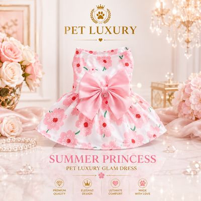 Summer Princess Pet Luxury Glam Dress