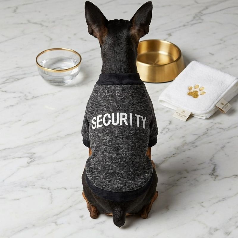 Pet Luxury Black Security Pet Shirt Pet Luxury Black Security Pet Shirt