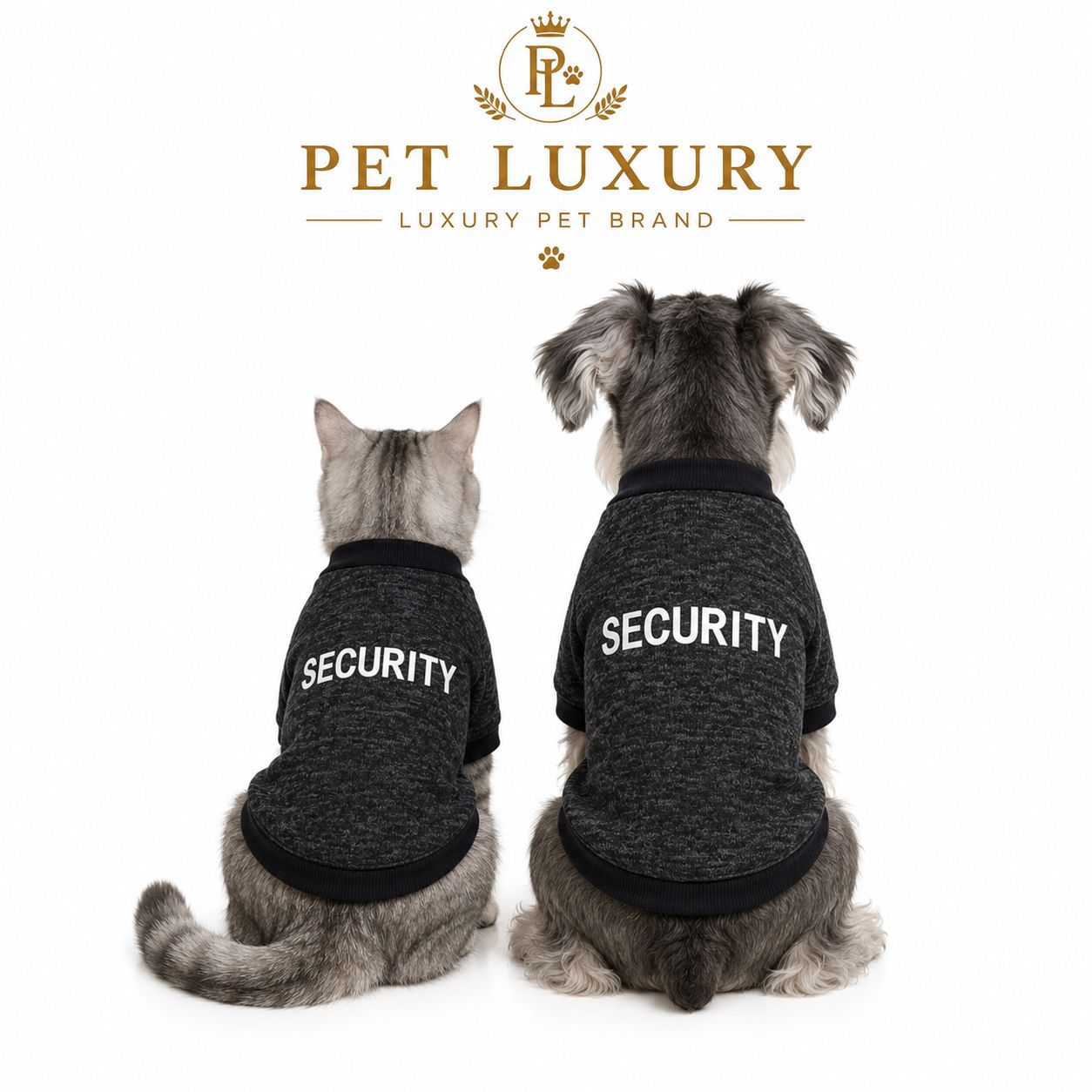 Pet Luxury Black Security Pet Shirt - Dog And Cat Shirt