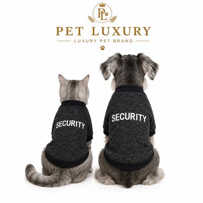 Pet Luxury Black Security Pet Shirt - Dog And Cat Shirt Pet Luxury Black Security Pet Shirt - Dog And Cat Shirt