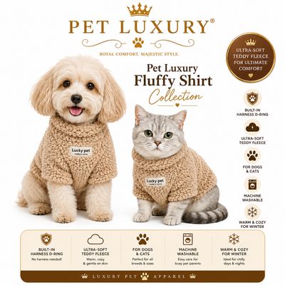 Pet Luxury Fluffy Shirt - Brown