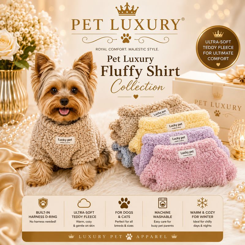 Pet Luxury Fluffy Shirt - Brown