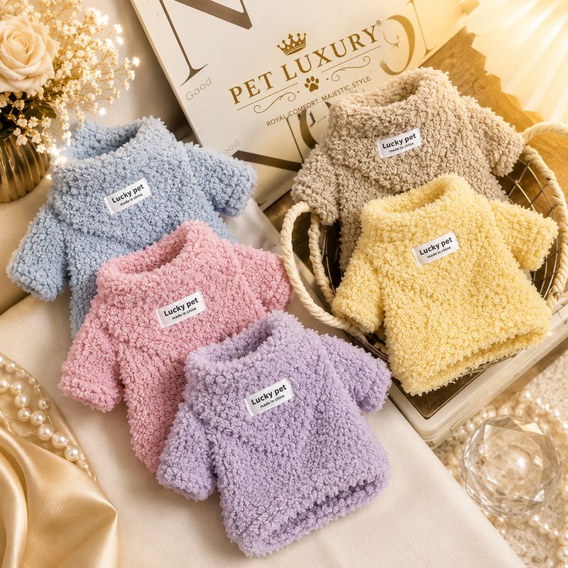 Pet Luxury Fluffy Shirt Jersey – Brown
