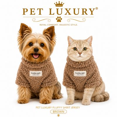 Pet Luxury Fluffy Shirt Jersey – Brown Pet Luxury Fluffy Shirt Jersey – Brown