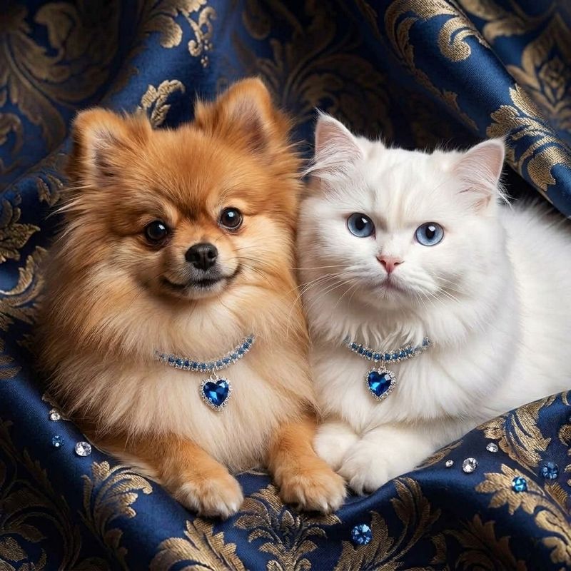 Elegant Pet Blue Necklace