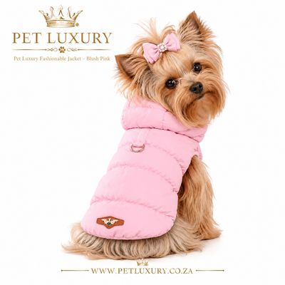 Pet Luxury Fashionable Jacket – Blush Pink Pet Luxury Fashionable Jacket – Blush Pink