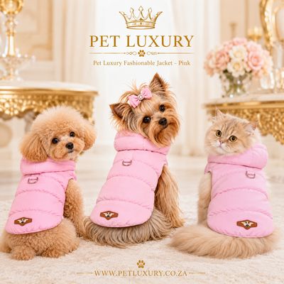 Pet Luxury Fashionable Jacket – Blush Pink
